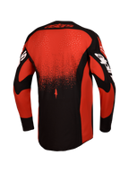 Alpinestars Techstar Swan Trikot AND Gear Set, Herren-Motocross-Trikot, Rückansicht, Rot/Schwarz, lasergeschnittene Belüftung