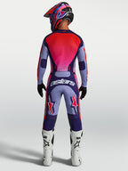 Alpinestars Racer Air Hunt Trikot, Herren Motocross-Trikot, Lila und Pink, Mesh-Gewebe, Rückansicht mit Rennpassform.