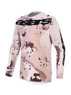 Alpinestars Racer Lone Jersey, Men's Desert Camo Black Motocross Top with moisture-wicking polyfabric.