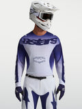 Alpinestars Racer Air Amber Trikot, blau-weißes Motocross-Langarmshirt aus atmungsaktivem Mesh-Gewebe für Herren.