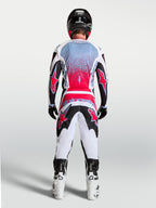 Alpinestars Fluid Drag Ausrüstungsset, Motocross-Outfit in Weiß und Rot, feuchtigkeitsableitendes Polyfabric, Rückansicht.
