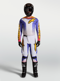 Alpinestars Fluid Drag Trikot und Ausrüstungsset, Herren-Motocross-Outfit in Blau und Gold, ergonomisches Textil.