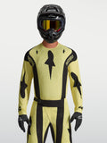 Alpinestars Techstar Atrox Trikot, gelb-schwarzes Herren-Motocross-Trikot mit athletischer Passform und Laserperforationen.