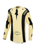 Alpinestars Techstar Atrox Trikot, Motocross-Oberteil für Herren, Gelb und Schwarz, mit atmungsaktiven Laserperforationen.