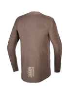 Alpinestars Limited Edition Supertech Air Gold Trikot, braunes Herren MX-Trikot, lasergeschnittene Belüftung und Goldgrafik.
