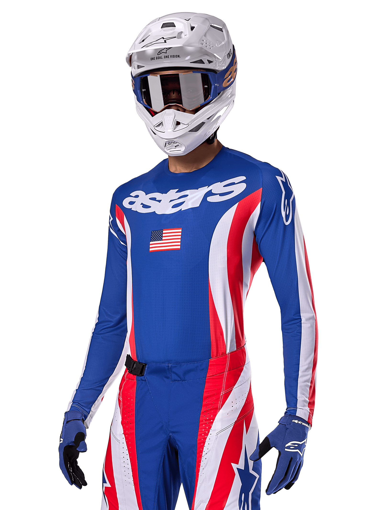 Techstar Union LE Trikot BLUE MOTOCROSS Jerseys Alpinestars