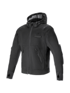 Alpinestars Moflow Air Tech Hoodie, Urban Motorcycle Jacket, Man, Black, Mesh Textile, Tech-Air Ready.