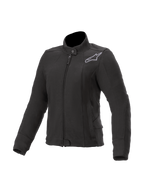 Alpinestars Banshee Fleecejacke, Urban Damen-Motorradjacke in Schwarz, mit Nucleon Flex Plus Protektoren und Kevlar-Verstärkungen, CE-zertifiziert
