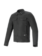 Alpinestars Garage Jacke, Motorradjacke im Urban-Stil, Rauchgrau, Stretch-Baumwoll-Denim mit CE Level 1 Schutz, Tech-Air® 3 Ready.