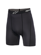 Alpinestars MX Boxer, Motocross-Base-Layer-Shorts, Schwarz, mittellange Passform mit elastischem Logo-Bund und weißem Stern-Logo, sportlicher Schnitt mit vertikalen Nähten