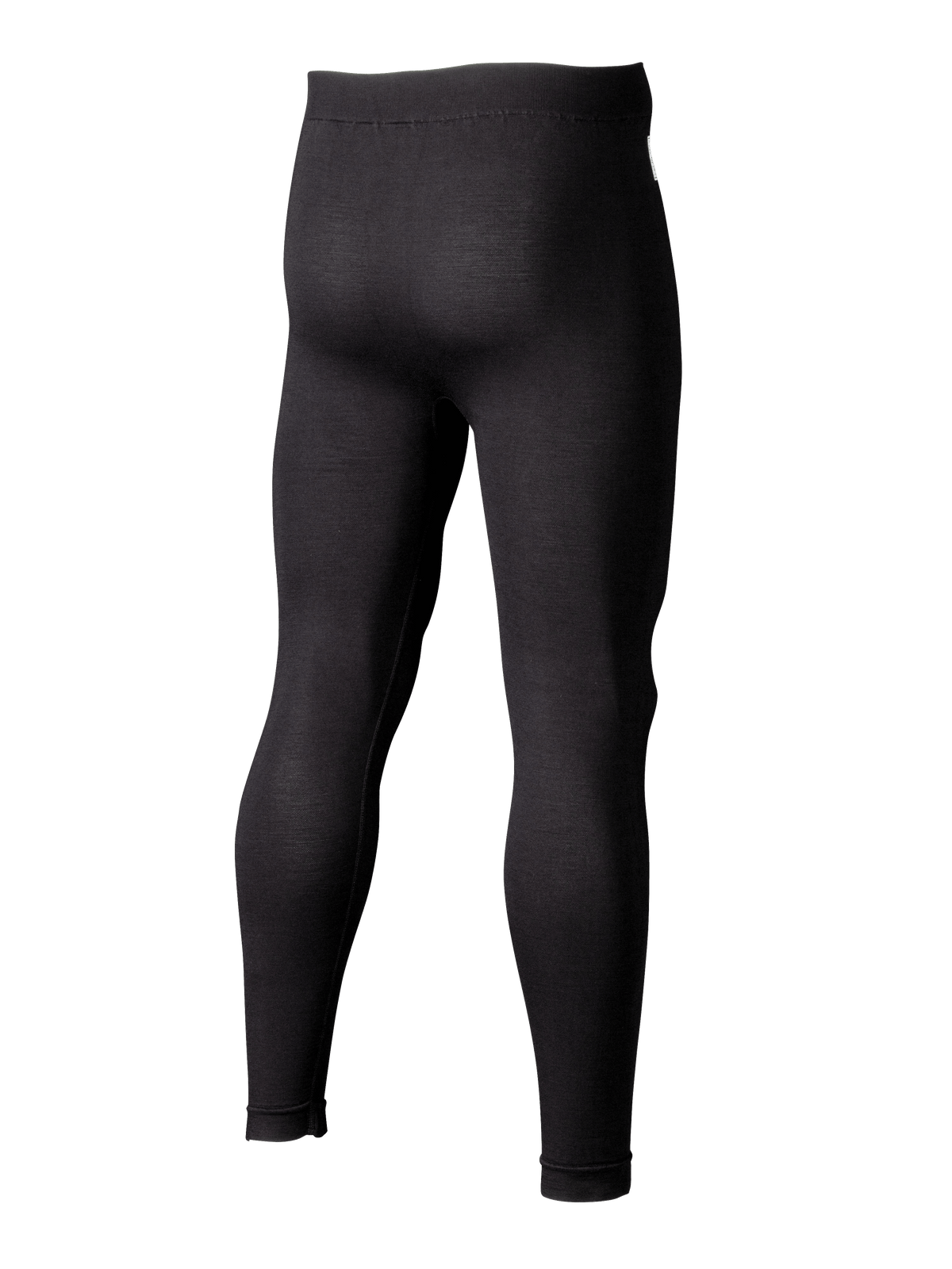 Alpinestars ZX Evo V3 Unterteil, Rennsport-Funktionsunterhose, Schwarz, 3/4-Rückansicht mit schmal geschnittenen flammhemmenden Leggings, Jacquard-Mesh-Konstruktion für Atmungsaktivität im Motorsport