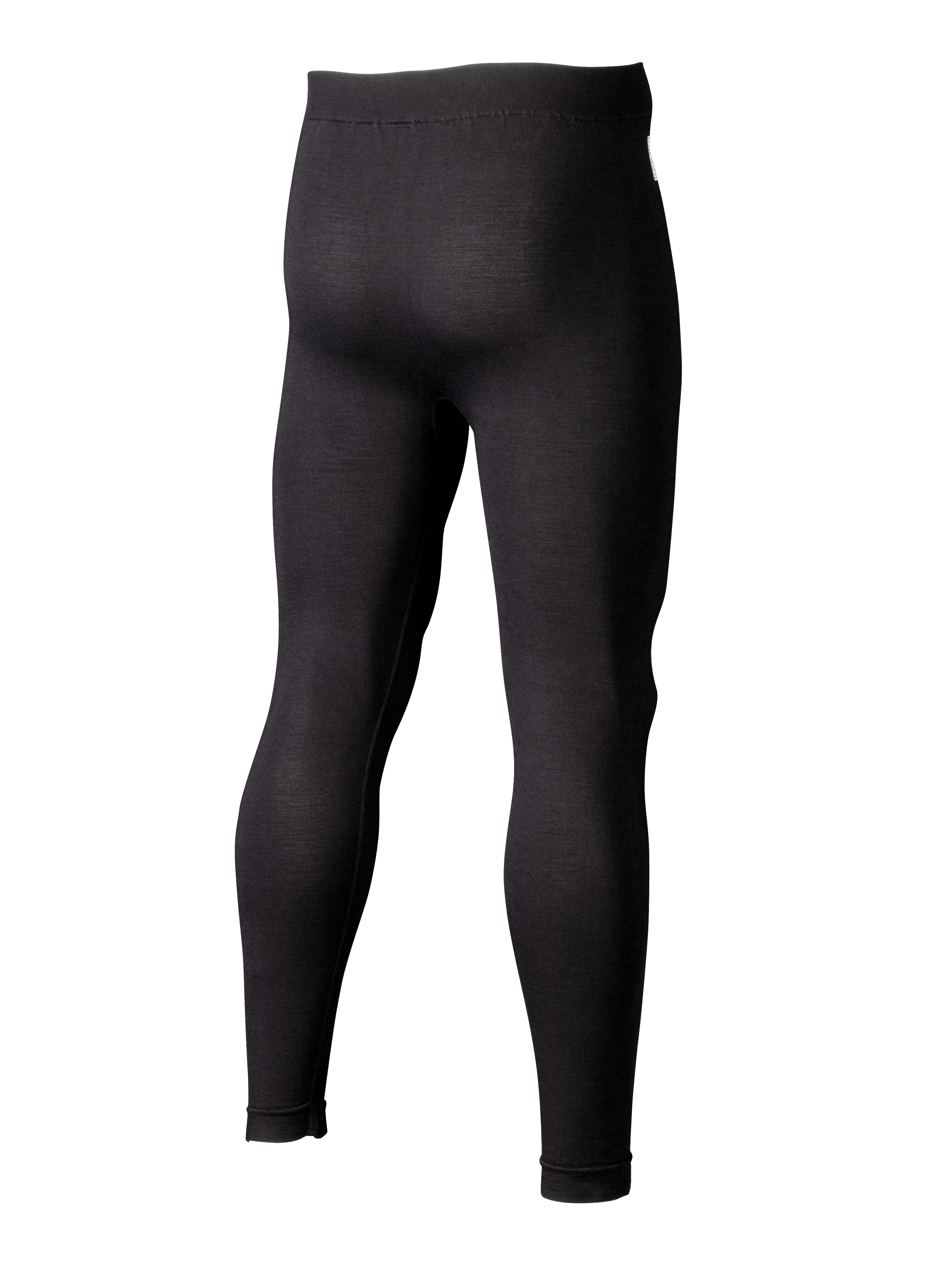 Alpinestars ZX Evo V3 Unterteil, Rennsport-Funktionsunterhose, Schwarz, 3/4-Rückansicht mit schmal geschnittenen flammhemmenden Leggings, Jacquard-Mesh-Konstruktion für Atmungsaktivität im Motorsport