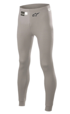 Alpinestars Race V2 Unterhose FIA, Auto-Rennsport-Basisschicht-Hose, Mittelgrau, mit schwarzem Alpinestars-Logo und FIA-Homologationsetikett am Bund, eng anliegendes Design aus flammhemmendem Material