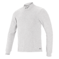 Alpinestars Race V3 Langarm-Oberteil, Auto-Rennsport-Basisschicht, Weiß, Stehkragen mit kleinem Logo, weiches flammhemmendes Material, minimalistisches sportliches Design