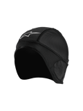 Alpinestars Balaclava Skull Cap, Schwarze Motorrad-Helmunterziehkappe, atmungsaktive Mesh-Einsätze, weißes Stern-Logo, ergonomisches Design mit Flachnähten für optimalen Komfort unter dem Helm