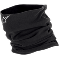 Alpinestars Halswärmer, Motorrad-Schlauchschal, Unisex, Schwarz, Fleece mit weißem Alpinestars-Logo, isolierend für kaltes Wetter.