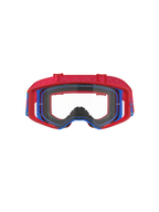 Alpinestars Supertech Corp Goggles, Motocross-Brille, Rot und Blau mit klarer Scheibe, roter Außenrahmen und blauer Innenrahmen, rotes Band mit wellenförmigem Silikonmuster, Performance-Brille für den Offroad-Rennsport
