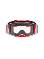 Alpinestars Supertech Schutzbrille Dura Air Fluid, Motocross-Brille in Rot und Silber mit klarer Polycarbonat-Linse.