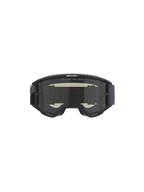 Alpinestars Vision Sand Goggles, Motocross-Brille, Schwarz und Grau mit Dark Smoke Linse, Slogan 'ONE GOAL. ONE VISION.' auf der Linse, breites gewebtes Band, entwickelt für Staub- und Sandschutz unter Offroad-Bedingungen