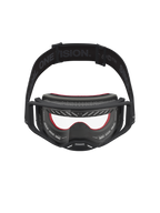 Alpinestars Supertech Vesta Schutzbrille, Motocross-Schutzbrille in Schwarz und Rot, klare Polycarbonat-Scheibe für Offroad-Rennen.
