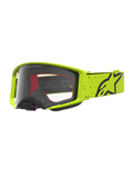 Alpinestars Supertech Vesta Motocross-Schutzbrille in Gelb und Schwarz mit klarer Sichtscheibe für den Rennsport.