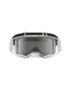 Alpinestars Vision 8 Schutzbrille Amber, Motocross-Schutzbrille in Weiß und Silber, mit verspiegelter Anti-Beschlag-Scheibe, A-FLEX-Rahmen und RAM-AIR-Belüftungssystem für den Offroad-Einsatz.
