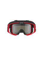 Alpinestars Vision 8 Luar Schutzbrille, Motocross-Brille, rot-schwarzer Rahmen mit silber verspiegelter Linse, Hochleistungsdesign mit weitem Sichtfeld, markantes Branding auf dem Band und Rahmen, geeignet für Offroad- und Motocross-Rennen
