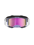 Alpinestars Vision 8 Maven Motocross-Schutzbrille, RAM-AIR Belüftung, Rahmen in Lila und Schwarz, rosa verspiegelte Linse.