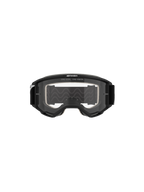 Alpinestars Vision 5 Corp Goggles, Motocross-Brille, schwarzer Rahmen mit klarer Linse, Frontansicht, mit 'ONE GOAL. ONE VISION.' Branding oben, weites Sichtfeld für den Offroad-Rennsport.