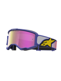 Alpinestars Vision 5 Schutzbrille Drag, Motocross-Schutzbrille, Lila und Pink, A-FLEX-Rahmen und RAM-AIR-Belüftung