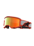 Alpinestars Vision 5 Rora Goggles, Motocross Goggles, Orange and Silver, Red Mirror Lens, A-FLEX Frame