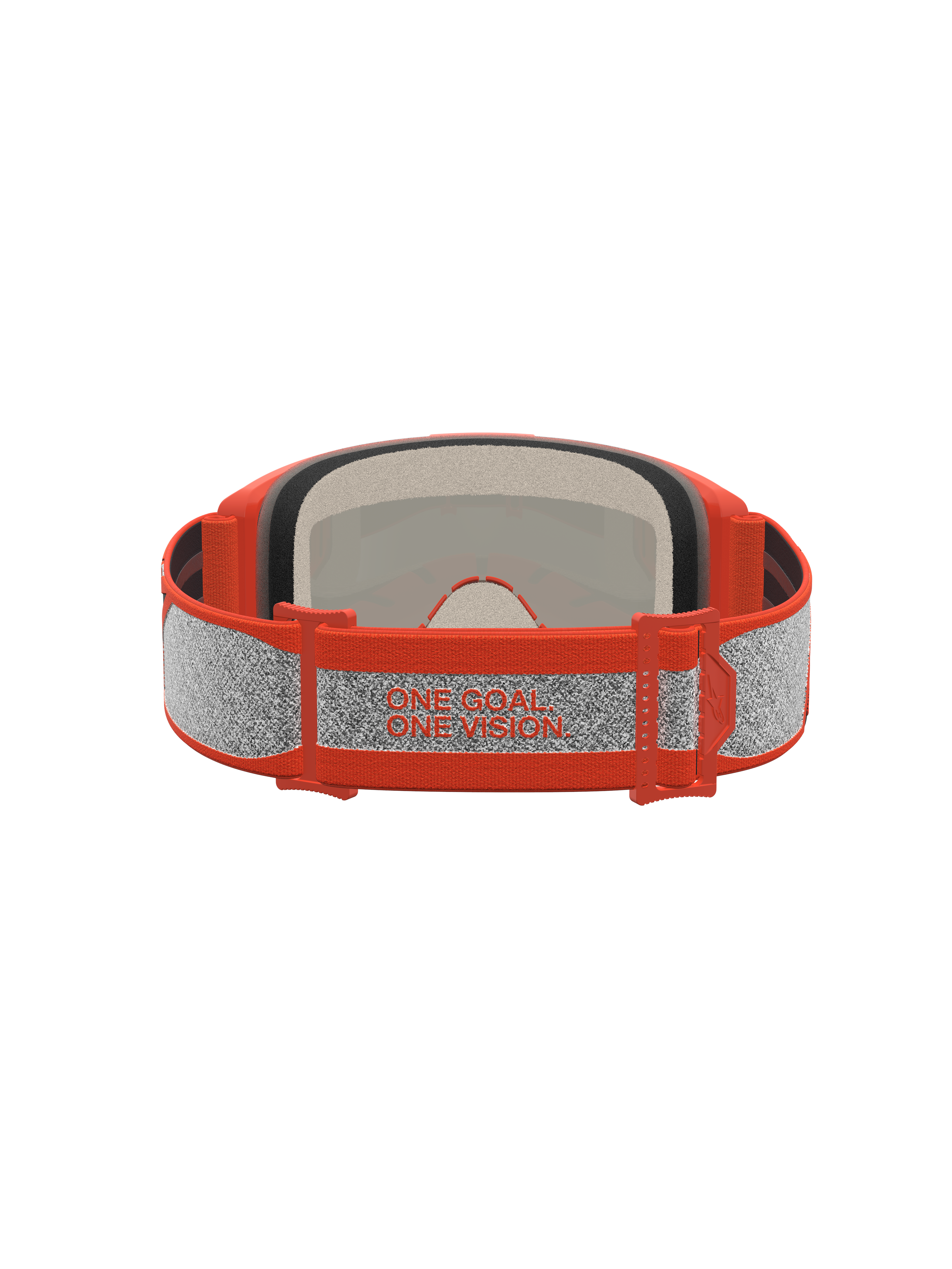 Alpinestars Vision 5 Schutzbrille Rora, Orange und Silber, mit "One Goal. One Vision." Motto und weichem Gesichtsschaum.