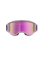 Alpinestars Vision 5 Schutzbrille Rora, Motocross-Schutzbrille in Grau und Pink, pink verspiegelte Scheibe, A-FLEX Rahmen.