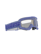 Alpinestars Vision 5 Wordmark Goggles, Motocross-Brille, Lila und Klar, mit breitem lila Band mit Alpinestars-Branding, flexiblem Urethan-Rahmen, klarer Anti-Beschlag-Scheibe und mehrlagigem Gesichtsschaum