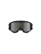 Alpinestars Vision 3 Wordmark Goggles, Motocross-Brille, Black Mirror Silver, mit elegantem schwarzem Rahmen und silber verspiegelter Linse, schwarzes gewebtes Band mit weißem Branding, entwickelt für Offroad-Rennsport und Augenschutz