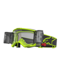 Alpinestars Vision 5 Schutzbrille Rora Roll-Off, Gelb Fluo und Schwarz, klare Scheibe mit integriertem Roll-Off-System