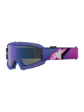 Alpinestars Vision Youth Corp Goggles, Motocross-Brille, Lila und Fluo-Pink mit blau verspiegeltem Glas, Brillenband mit Farbverlauf und weißem Alpinestars-Logo, für junge Offroad-Fahrer