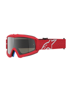 Vision Vesta Jugend-Schutzbrille für Motocross, Rot mit silber verspiegelter Linse, Anti-Beschlag-Schutz, CE-zertifiziert.