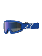 Alpinestars Vision Jugend-Schutzbrille Vesta, MX-Brille, Blau und Weiß, verspiegelte blaue Linse, für junge Fahrer.