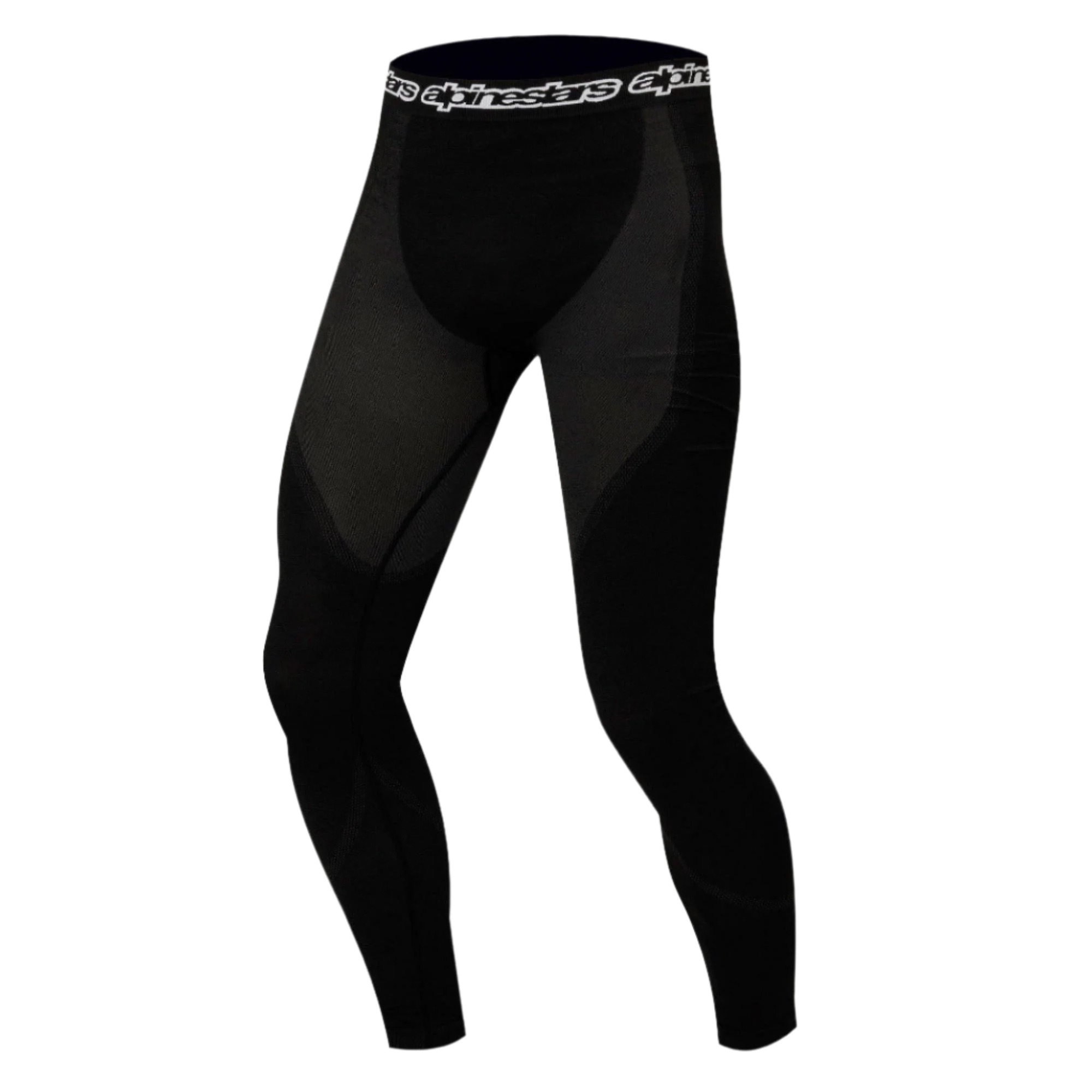 Alpinestars KX Unterteil, technische Baselayer-Hose, Schwarz, mit konturierten feuchtigkeitsableitenden Einsätzen und elastischem Logo-Bund, entwickelt für Performance unter Rennanzügen.