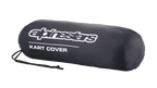 Alpinestars Kart-Abdeckung Aufbewahrungstasche, Schwarz, mit weißem Alpinestars-Logo und „KART COVER“-Schriftzug, zylindrische Form mit Kordelzugverschluss, kompaktes und tragbares Design für Motorsportausrüstung