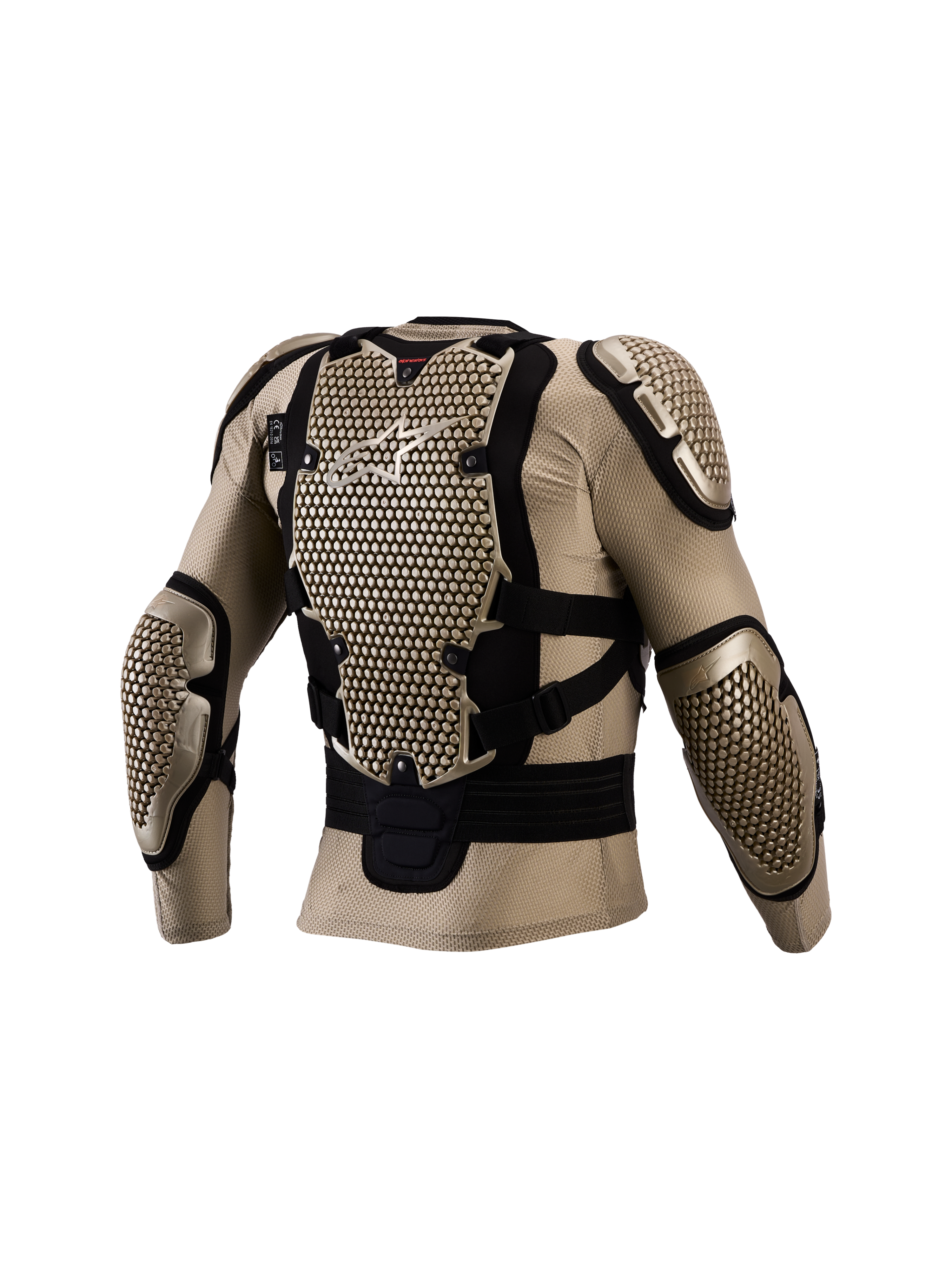 Alpinestars Bionic Action V3 Schutzjacke, Motocross-Rüstung, Aluminium und Schwarz, CE-zertifizierter Rückenprotektor