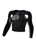 Alpinestars Bionic Race Schutzoberteil, Motocross-Schutzkleidung für Herren, Schwarz, atmungsaktive Mesh-Konstruktion mit CE Level 1 A-Morph Protektoren an Schultern und Ellbogen.
