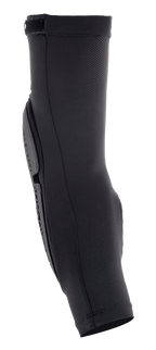 Alpinestars Bionic Flex Ellbogenschützer, Motocross-Ellbogenschutz, Schwarz, Seitenansicht, atmungsaktiver Stretch-Mesh-Ärmel, ergonomisch profilierte Protektorplatte, Slip-on-Design für Aufprallschutz