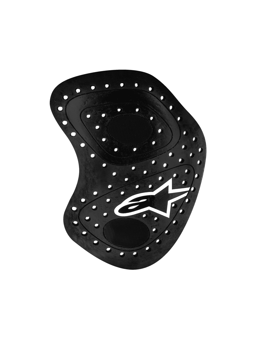 Alpinestars Nucleon Racing Kr-Hr Hüftprotektor, Schwarz, Motorrad-Rennsport-Hüftschutz mit Belüftungslöchern und weißem Stern-Logo, ergonomisches Design mit Schichtaufbau