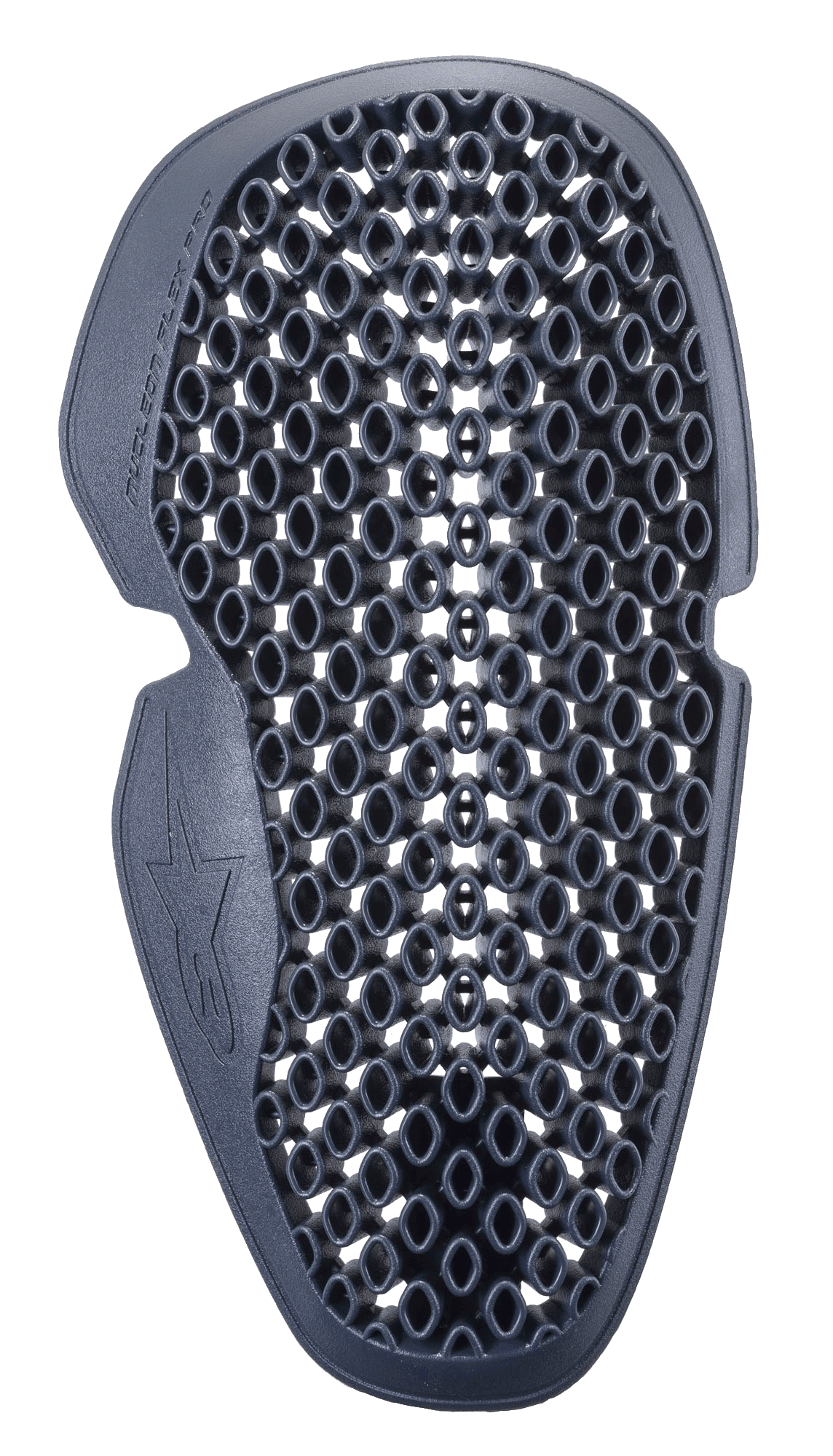 Alpinestars Nucleon Flex Pro Ellenbogenprotektor, Anthrazit, belüftetes wabenförmiges Gitterdesign, leichter und flexibler Protektoreneinsatz für Motorradbekleidung, mit ergonomischer Formgebung und Alpinestars-Logo