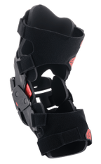 Alpinestars Youth Bionic 5S Knieorthese, Motocross-Knieschutz, Schwarz und Rot, mit Hybridrahmenkonstruktion, stabilem Vier-Punkt-Scharniersystem und verstellbaren Klettverschlüssen, schützendes und leichtes Design für junge Offroad-Fahrer