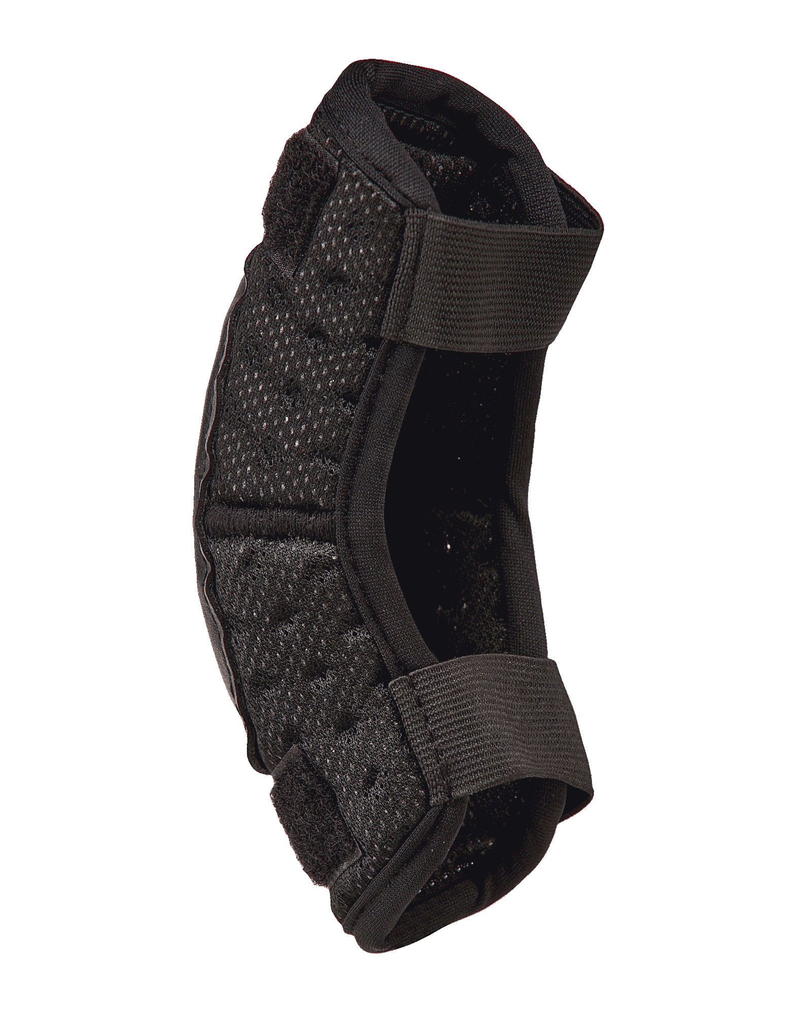 Alpinestars Youth Bionic Action Kickstart Ellenbogenschützer, schwarzer Motocross-Ellenbogenprotektor, Profilansicht mit doppelten elastischen Riemen und flexibler perforierter Polsterung, strapazierfähige Offroad-Schutzausrüstung für Kinder