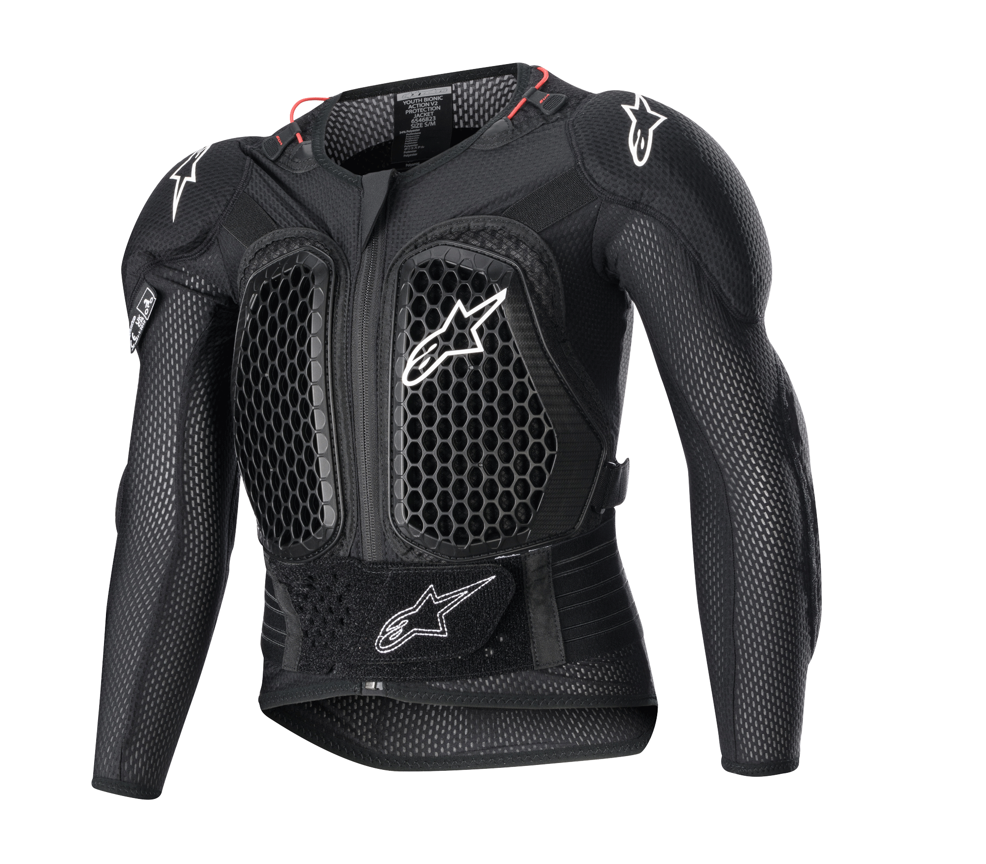Youth Bionic Action V2 Protection Jacket - BLACK MOTOCROSS Protection ...