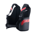 Alpinestars Youth Bionic Rib Support, Schwarz und Rot, Kart-Rippenprotektor, verstellbare 3D-Mesh-Schultergurte, Hardshell-Seitenpaneele mit rotem Stern-Logo, verstellbarer Taillengurt für eine sichere Passform